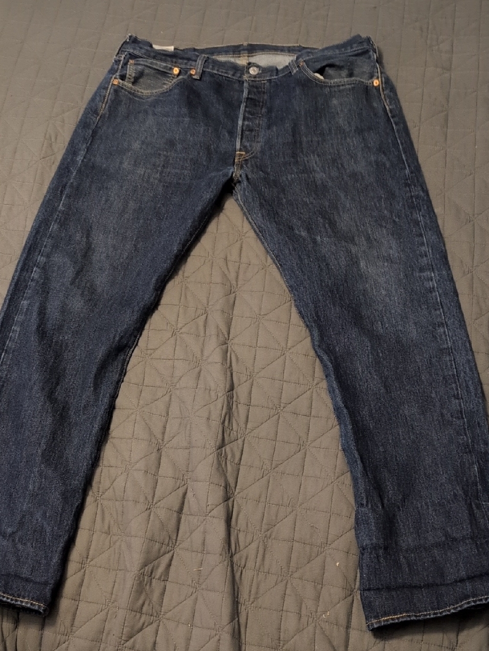 Levi 501 Men's Dark Blue Denim Jeans